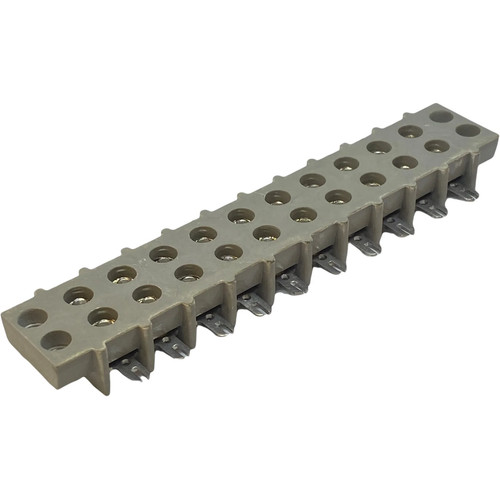 10-Position 10-Way Terminal Block Dual Row Wire Strip Connector 115x30mm - Picture 2 of 2