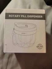 Rotary Pill Dispenser BPA Free (Purple) Never Opened. 