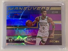 2020-21 Jayson Tatum Panini Recon SP*32/49* Purple Parallel Maneuvers Insert #10