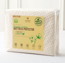 Luxury Waterproof Organic Mattress Protector Twin XL Size - Organic Cotton