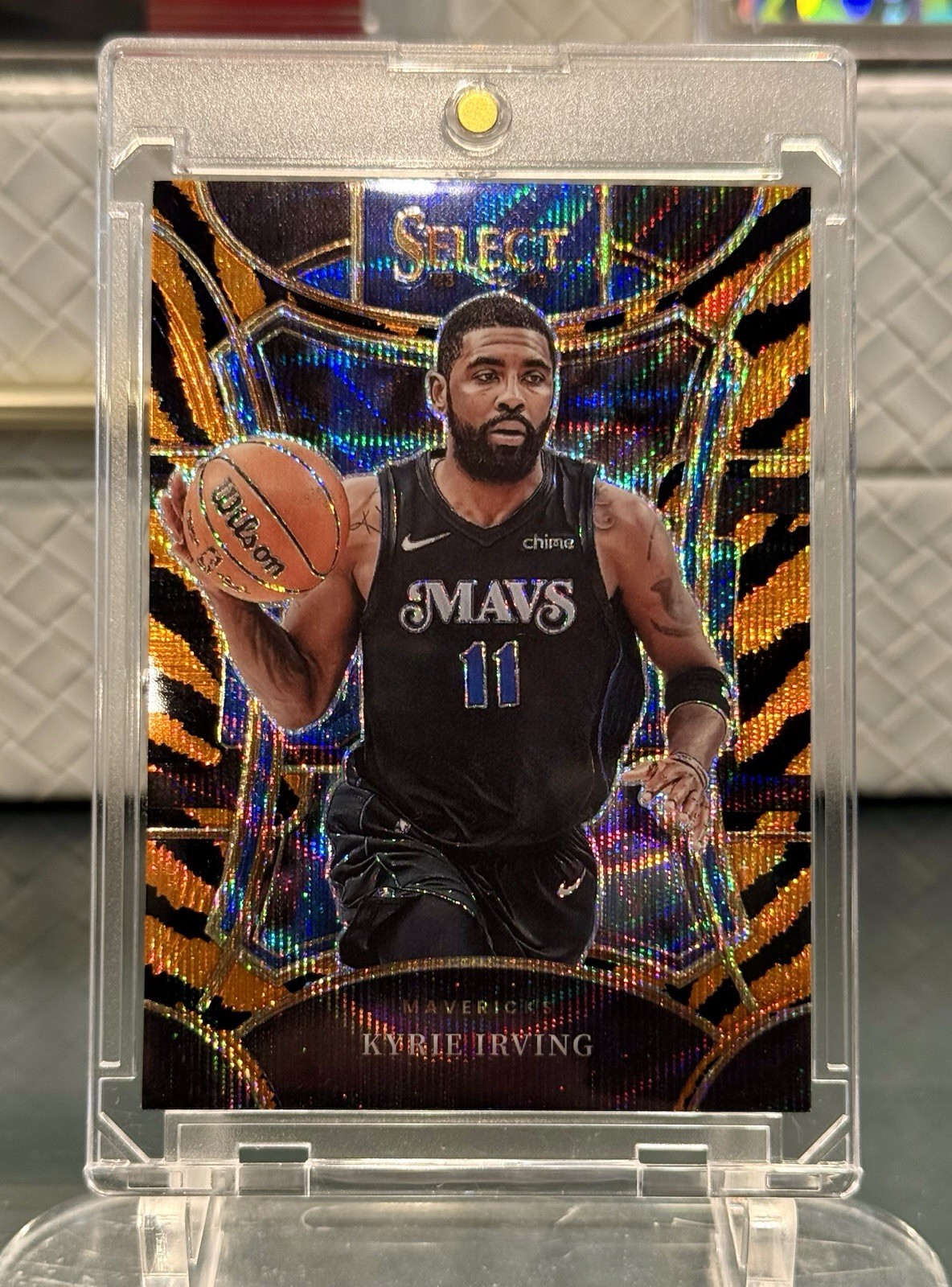 2023-24 Panini Select - Kyrie Irving #380 Mezzanine Tiger Prizm - Case Hit! 🐅