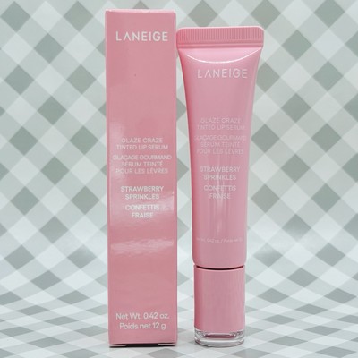 Laneige Glaze Craze Strawberry Sprinkles Tinted Lip Serum 12g   NEW IN BOX   