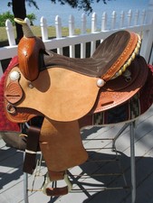 NEW 15'' FQH BARS 812 EKTO TWO THE AMERICAN SADDLERY WESTERN BARREL SADDLE