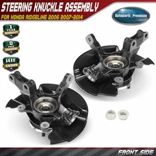 2x Front Steering Knuckle & Hub Bearing Assembly for Honda Ridgeline 2006-2014