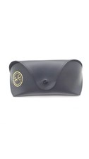 Ray Ban Case Soft Black Faux Leather Sunglasses Eyeglasses Snap Closure