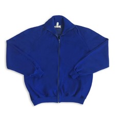 Vintage 60s 70s 80s Track jacket Windbreaker Oversize Blue / Medium