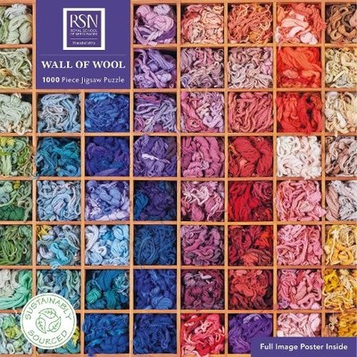Adult Sustainable Jigsaw Puzzle: Royal School of Needlework: Wall of Wool