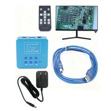 HD 1080p HDMI Industrial Digital Video Microscope Camera C Mount USB Blue SALE 