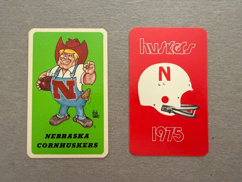 CFB Lot 2 Dif NEBRASKA CORNHUSKERS 1974 1975 Huskers College Football Schedule
