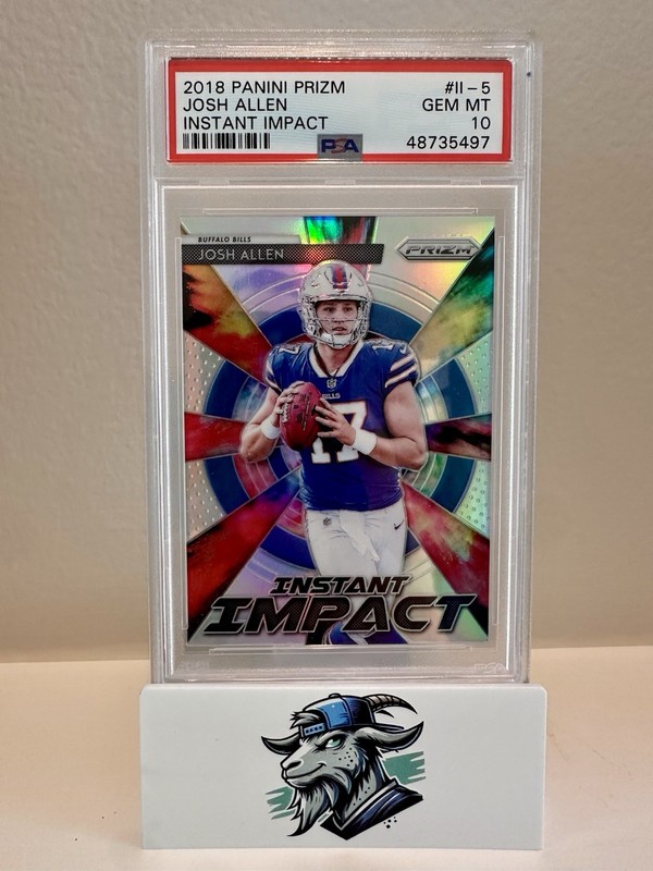 2018 Panini Prizm Josh Allen Rookie Year Instant Impact PSA 10 Bills 💎