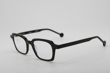 NEW L.A. EYEWORKS BLAKEY 933 GOLD BLACK AUTHENTIC EYEGLASSES 44-18