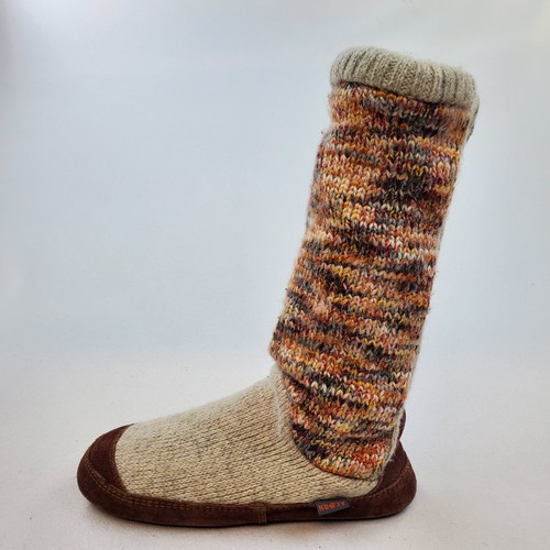 Acorn Slouch Boot Women Size 6.5-7.5 Mid Calf Indoor Outdoor Slippers Mid Calf - Picture 5 of 13