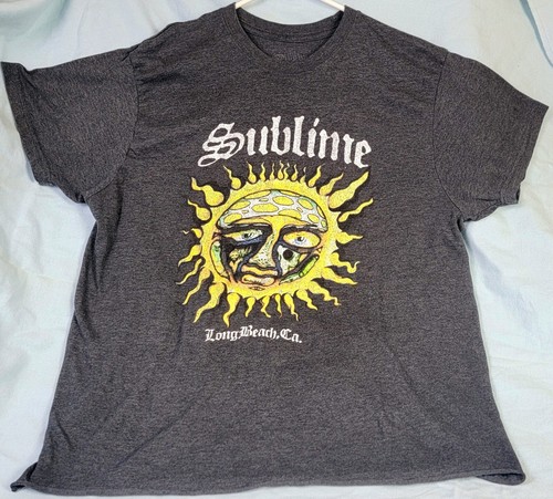 Sublime Tee Genuine Retro L Faded Look Sun Soleil Sol Tour - Picture 4 of 6