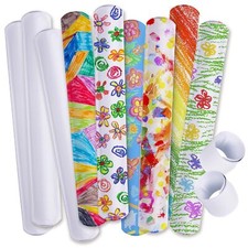 50-Piece Slap Bracelets for Toddlers kids Bulk Toys Classroom Prizes Snap...