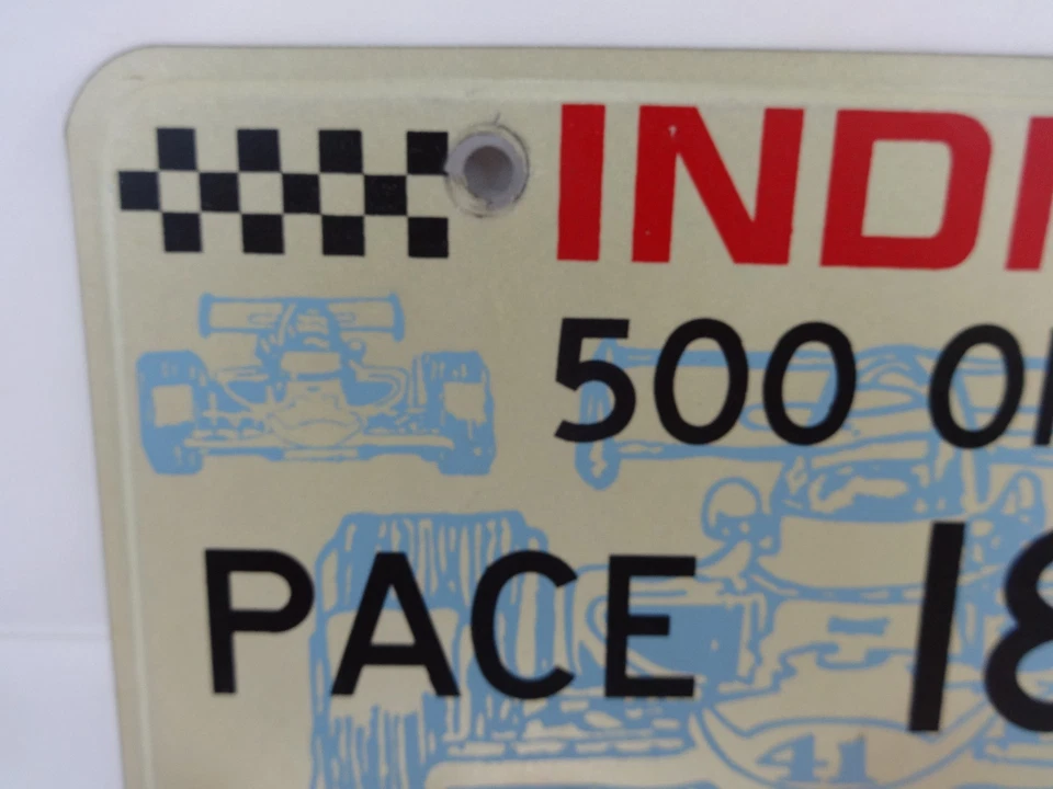 1988 Indianapolis 500 Pace Car License Plate Rick Mears Oldsmobile - Image 3 of 4