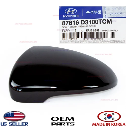 Genuine BLACK Cover Driver Side Mirror OEM TUCSON With Signal Lamp 2016-2021