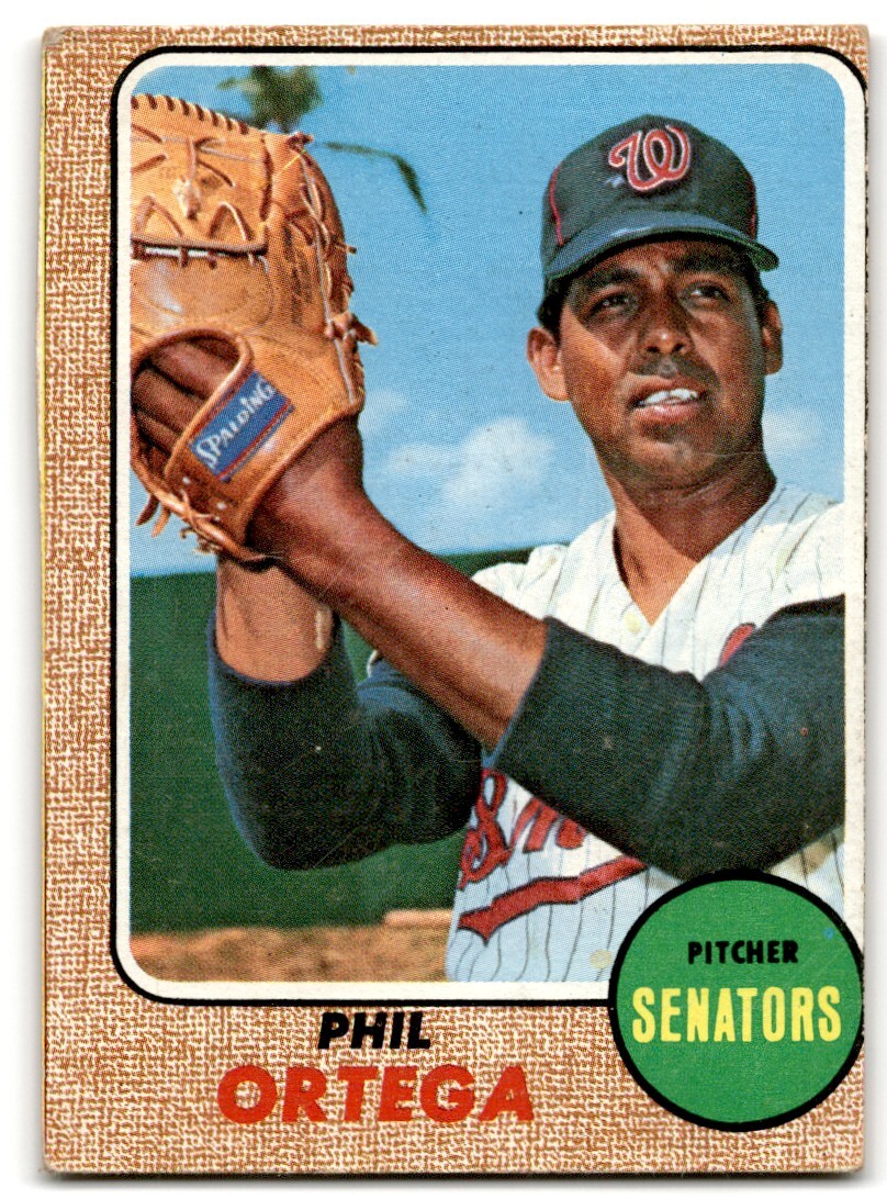 1968 Topps Phil Ortega Washington Senators #595