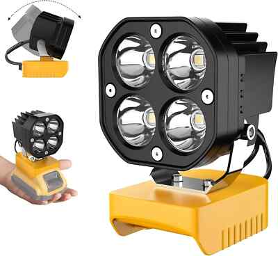 Azocek LED Work Light for Dewalt 20V Battery, 40W 6000LM Flashlight, LED