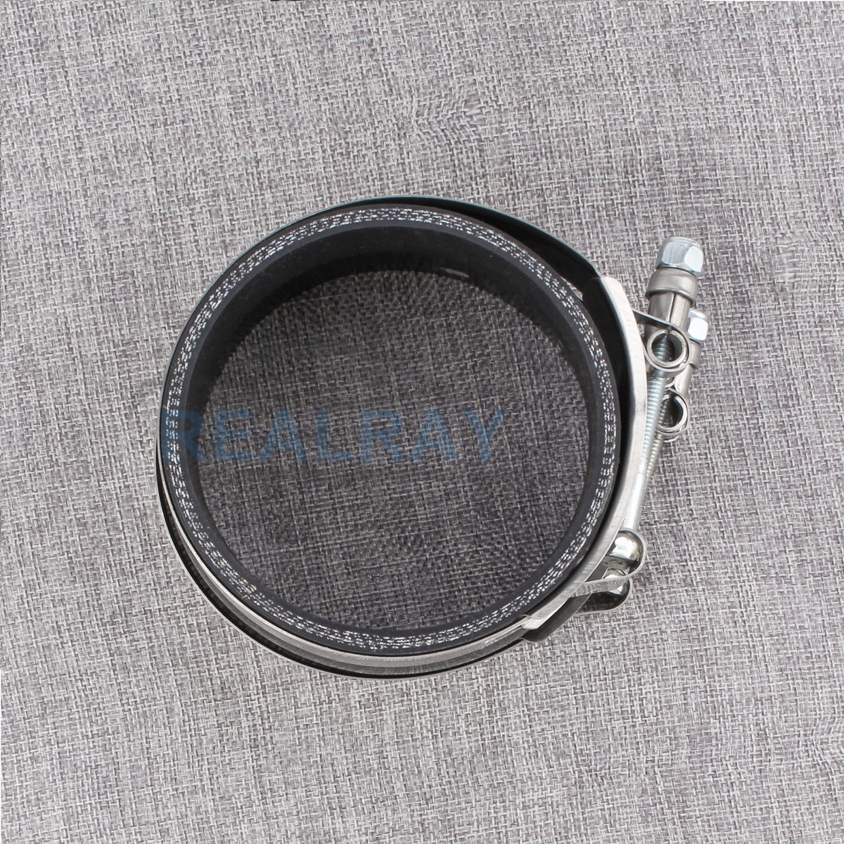 3 Inch Silicone Coupler 3.5" To 3" Black Silicone Reducer Coupler With 2 T-Bolt Clamps – Turbo Intercooler Pipe Hose 3 In Exhaust Clamps - Foto 3