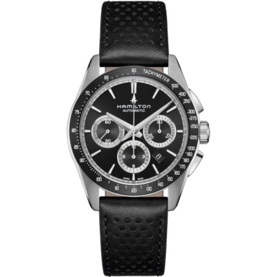 New Hamilton Jazzmaster Performer Auto Chrono Black Dial Men's Watch H36606730