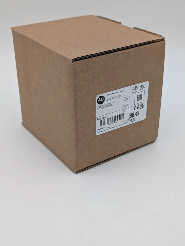 Contactor de marcha atrás Allen Bradley 104-C23D22 23A 110V 50 Hz / 120V 60 Hz. NUEVO Foto 4 de 4