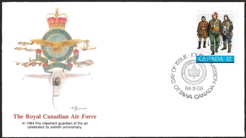 🍁Canada   #1043   "R.C. AIR FORCE"     Brand New  1984  Fleetwood Cover