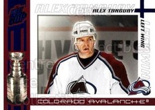 2003-04 Pacific Quest for the Cup Blue #28 Alex Tanguay