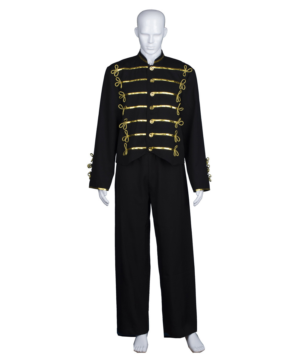 Men Michael Jackson Military Prince Cosplay Costume MJ Black Jacket