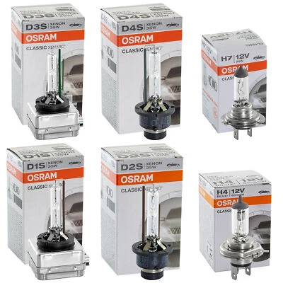 OSRAM CLASSIC XENARC Xenon Brenner Glühbirne H1 H4 H7 D1S D2S D3S D4S W5W P21W - Bild 1 von 4