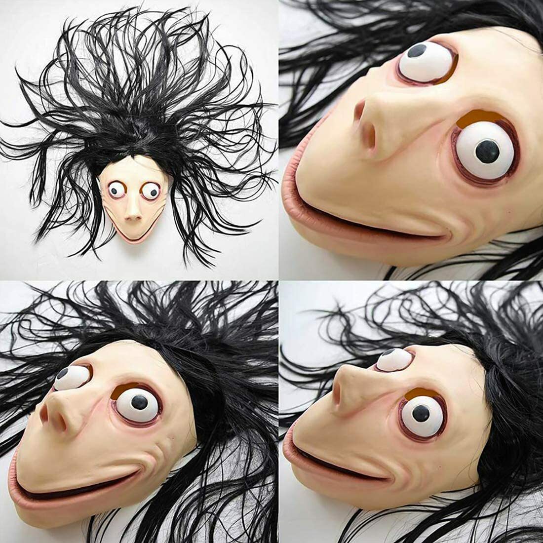 Momo Scary Walking Dead Zombie Mask Creepy Halloween Costume Party