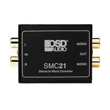 SMC21 Stereo Signal to Mono Converter, for 70V & 8Ohm Systems NO Power Needed