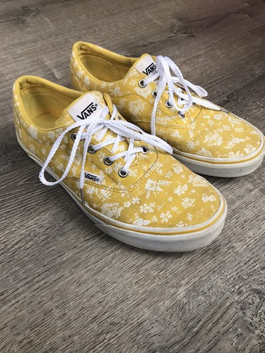 vans with yellow flowers