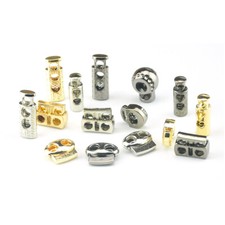 Metal Cord Stopper Lock Toggle End - Single &...