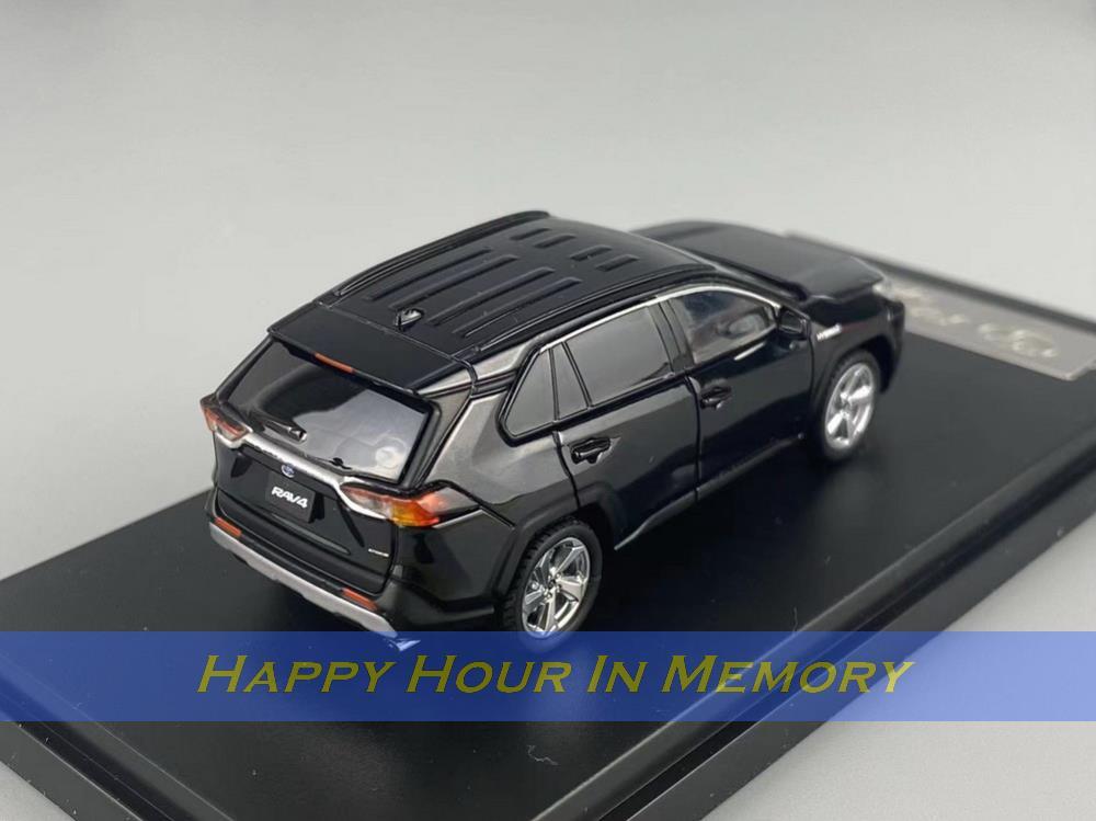 トヨタ RAV4 Hybrid 1/64 ミニカー Toyota RAV4 Hybrid Black 1/64 Diecast Model Car by LCD