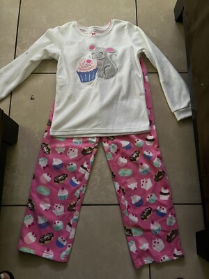 Carter's Girl's Fleece Cupcake Dessert Pajama Set, Size