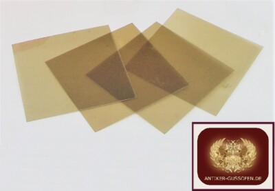 Glimmer Mica  Kaminscheibe Ofenglas für Antike Öfen 10 x 10 cm klare Qualität