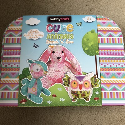 Hobbycraft Stitch 'n' Sew Koffer 3 süße Tiere selber machen - Neu