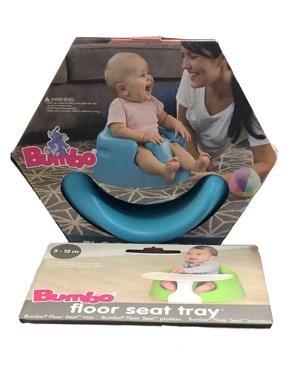 BUMBO Infant BABY Floor SEAT With PLAY Feeding TRAY Buckle Safety