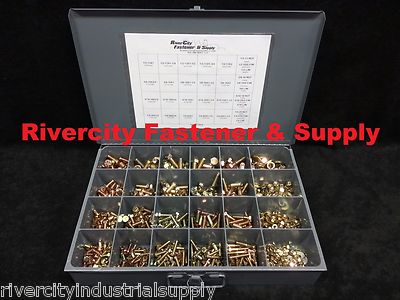 GRADE 8 COARSE THREAD NUT BOLT & WASHER ASSORTMENT KIT SCREWS 1000 PC