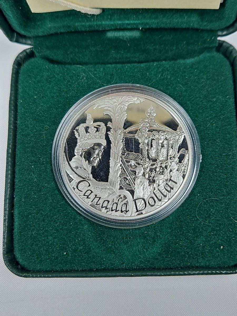 2002 Canada Proof Silver Dollar- Queens Golden Jubilee