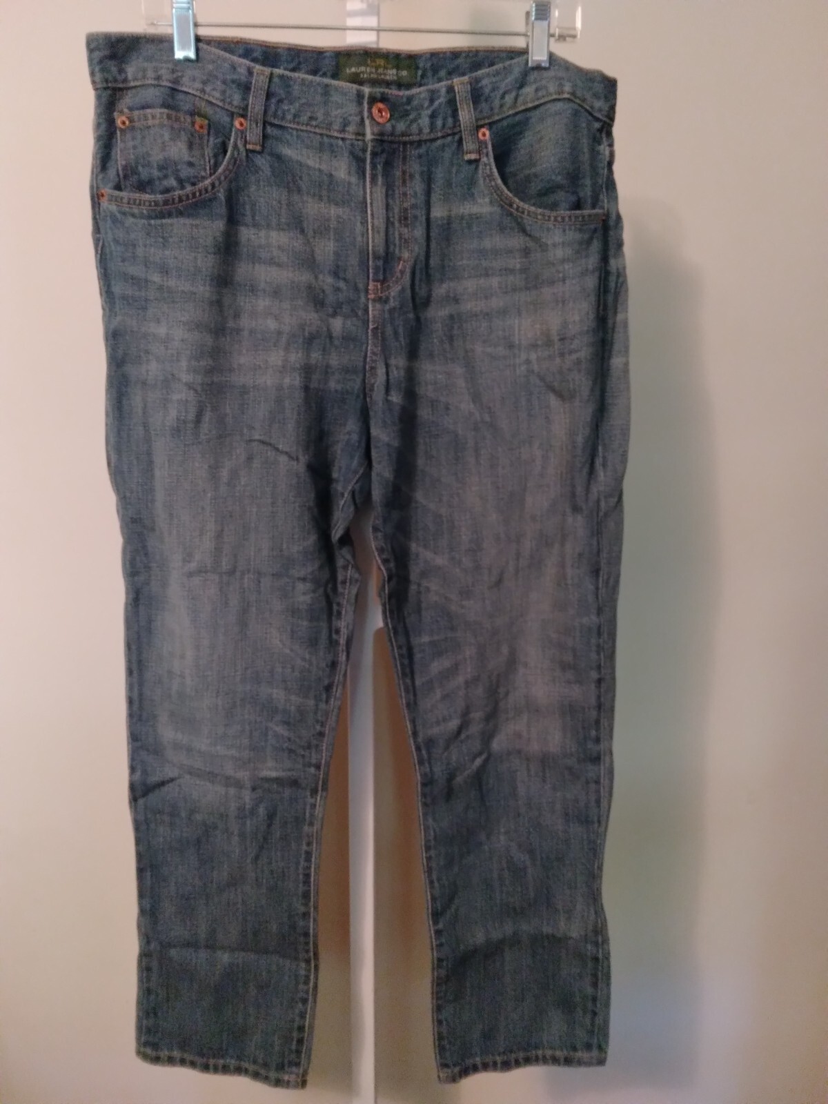 Ralph Lauren Jeans Co Womens Sz 10 Blue High Rise Med Wash 36W 27 Inseam Denim thumbnail 5