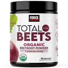Force Factor Total Beets Organic Beetroot Powder Superfood Non-GMO & Vegan