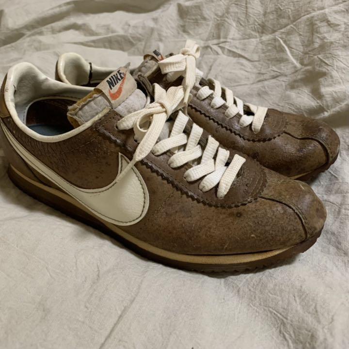 Nike LE VILLAGE Brown x Whie US8.5 Made in Taiwan 70s Nike LE VILLAGE Brown x Whie US8.5 Made in Taiwan 70s