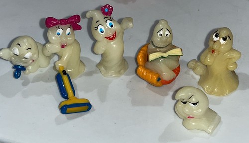 6 Vintage Ferrero Ghosts - Kinder Snacks - 1996 - Mama, Baby, Papa ... mehr