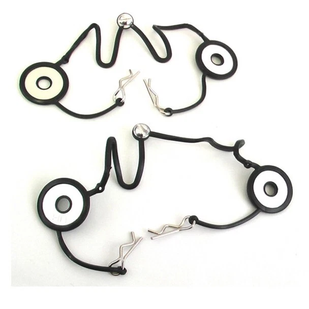 Vintage Hot Racing Body Clips with Rubber Leash and Body Washer bwp122ab08 - Image 2 of 2