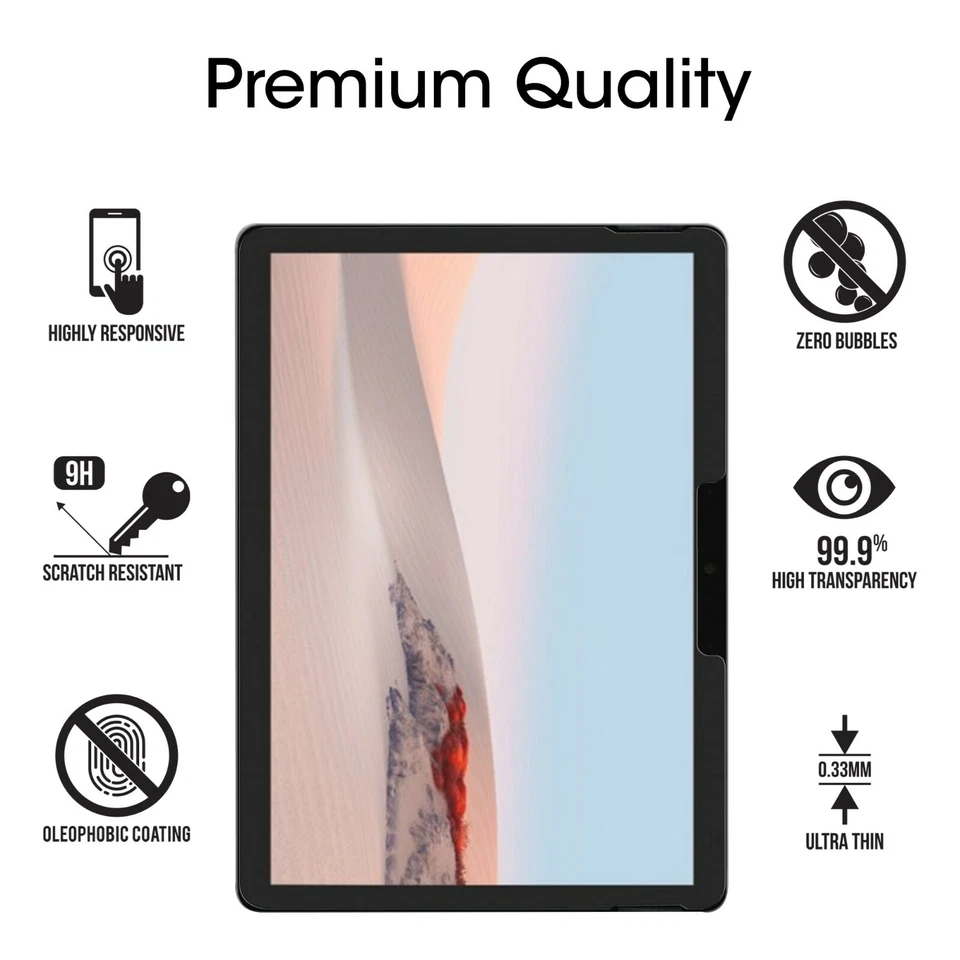 Microsoft Surface GO 4 / Go 2 / Go amFilm Tempered Glass Screen Protector (2PK) - Image 4 of 4