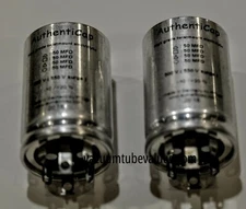 TWO 50-50-50-50 MFD 500V Twist Lock Capacitor Authenticap KTL-9 MAC C22