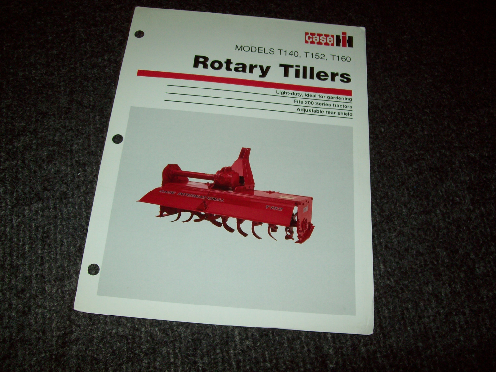 CASE IH BROCHURE T140 T152 T160 TILLERS LITERATURE ADVERTISING eBay