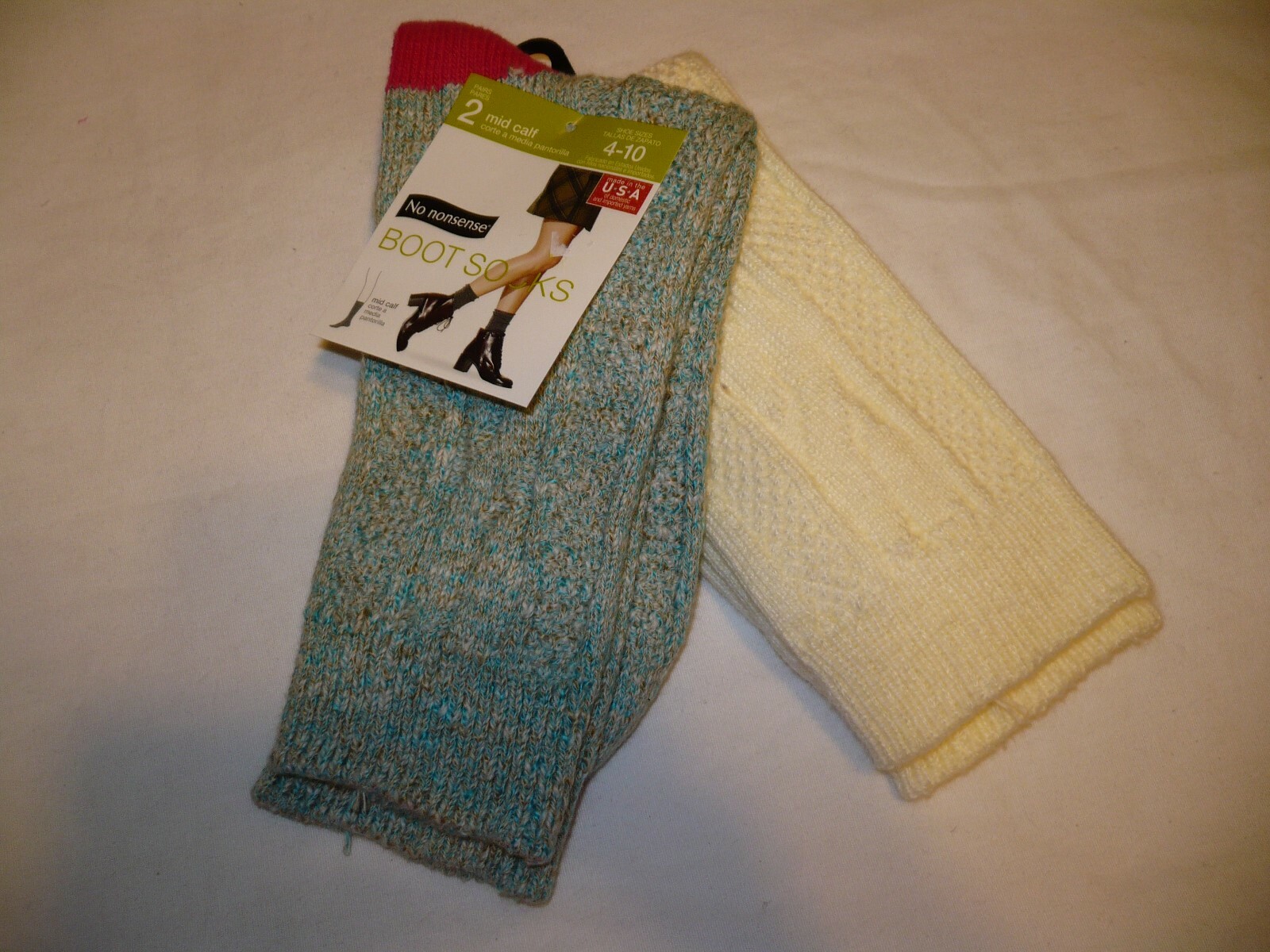 Mid Calf Boot Socks Shoe Size 