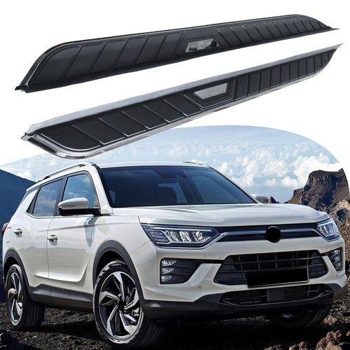 2Pcs Side Steps Running Board Nerf Bar Fits for SsangYong Korando 2019-2024 - 第 1/12 張圖片
